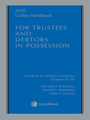 cover image of Collier Handbook for Trustees and Debtors in Possession
